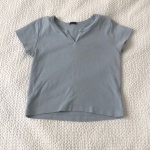 brandy melville blue cropped top